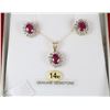 Image 1 : 14K YELLOW GOLD RUBY COMBINATION CAST &