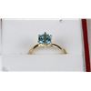 Image 1 : 10K YELLOW GOLD BLUE TOPAZ COMBINATION CAST &