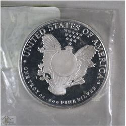 ONE TROY OUNCE SILVER COIN  LIBERTY ON CHOICE: