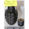 Image 1 : HAND GRENADE PAPERWEIGHT WITH REVOLVER CHAMBER