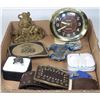 Image 1 : BOX W/SOLID BRASS SAMURAI TIGER FIGURINE,