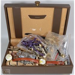 SELECTION OF VINTAGE COSTUME JEWELRY & CUFFLINKS