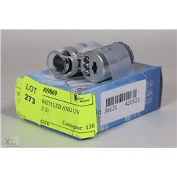 CURRENCY DETECTING MICROSCOPE WITH LED AND