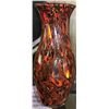 Image 1 : LARGE MULTI COLOR ART GLASS VASE 18"H