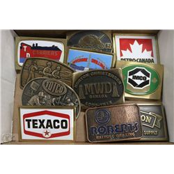 COLLECTION OF OIL FIELD BELT BUCKLES