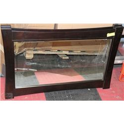 FANCY WOODEN FRAMED MIRROR 37"X24"