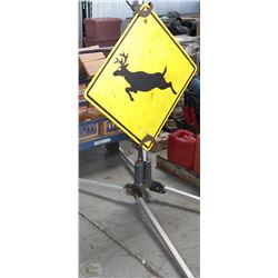 DEER SIGN AND STAND