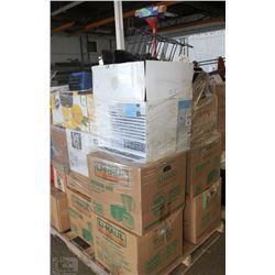 PALLET OF HOUSEHOLD INCL DECOR,APPLIANCES,