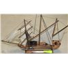Image 1 : WOODEN SHIP DISPLAY ENTITLED GOLETA SIGLO XIX