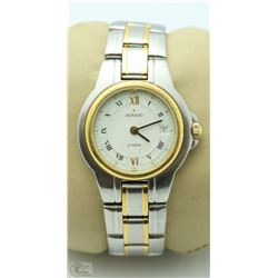 MOVADO LADIES TWO TONE STAINLESS ROMAN DIAL