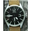 Image 1 : INFANTRY MENS WATCH ARMY STYLE BROWN LEATHER BAND