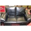 Image 2 : NEW BLACK LEATHERETTE SOFA WITH  LOVE