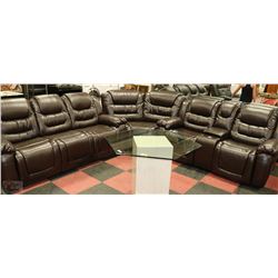 ON CHOICE: NEW CARL BROWN LEATHERETTE 128" X116"
