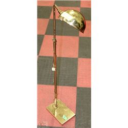 BRASS FLOOR STANDING READING LAMP