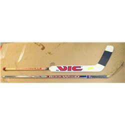 LEFT HANDED VIC GOALIE STICK WITH SHERWOOD HOCKEY