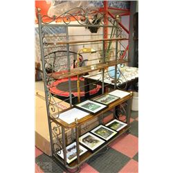 54" X 16" X  77" HIGH BAKERS RACK (SCRATCHED)