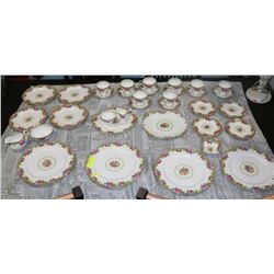 45 PCS OF PARAGON TAPESTRY ROSE FINE BONE CHINA