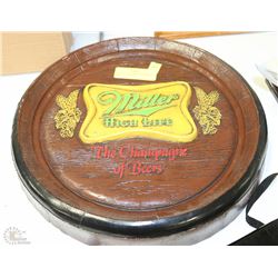 SOLID PLASTER  MILLER HIGH LIFE SIGN 13"DIAMETER