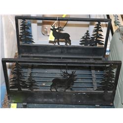 BLACK DECORATIVE LOG HOLDER