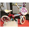 Image 1 : CHILDRENS BIKE OUTFITTED WITH TRAINING WHEELS &