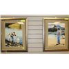 Image 1 : SET OF BOY AND GIRL FRAMED PICS 22"X18" EACH