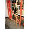 Image 1 : WOODEN PICTURE FRAME EASEL 21.5"W X 63"H