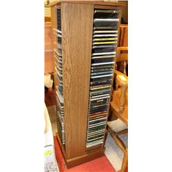 CD STAND WITH CD'S 12"X12"X41"H