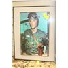 Image 1 : FRAMED COLOR PHOTO OF ELVIS IN THE ARMY