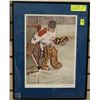 Image 1 : JOHN NEWBY PRINT "THE LAST DEFENSE" FRAMED
