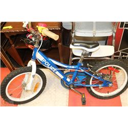 POLICE BICYCLE WITH CHILDRENS HELMET