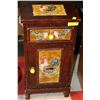 Image 1 : TELEPHONE/END TABLE WITH ROOSTER TILES INLAID