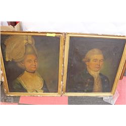LOT OF 2 EARLY 1800'S PORTRAITS