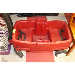 STEP 2 PLASTIC WAGON WITH CUPHOLDERS