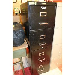 4 DRAWER FILING CABINET ON CHOICE (BLACK )