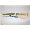 Image 1 : PAIR OF ANTLER CARVED TURKEY CARVING KNIFE SET