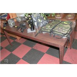 ARBORITE COVERED TABLE