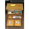 Image 1 : VINTAGE JEWELRY BOX WITH CONTENTS