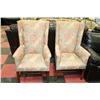 Image 1 : PAIR OF ESTATE ARMCHAIRS (FLORAL PATTERN)