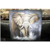 Image 1 : ELEPHANT ACRYLIC ON CANVAS PICTURE - 31" X 31"