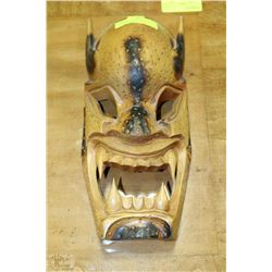 EVIL WOOD CARVED MASK