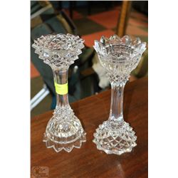 SET OF 24% LED CRYSTAL PILLAR CANDLE HOLDERS