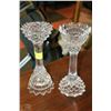 Image 1 : SET OF 24% LED CRYSTAL PILLAR CANDLE HOLDERS