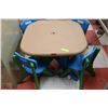 Image 1 : CHILDRENS PLASTIC TABLE WITH FOUR CHAIRS