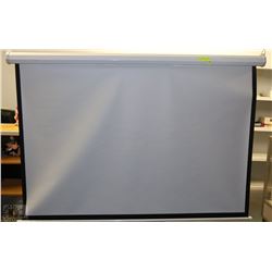 WHITE PROJECTOR SCREEN - 5 FT 2 IN. LONG