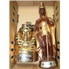 Image 1 : 2 ANTIQUE LIQUOR BOTTLES EGYPTIAN DESIGN INCL.