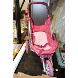 CHILDS DOLL 3 WHEEL  STROLLER