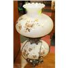 Image 1 : HANDPAINTED VINTAGE FLORAL LAMP (SHADE HAS CHIP