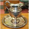 Image 1 : SILVERPLATED TRAY AND PITCHER