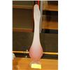 Image 1 : PINK AND WHITE FROSTED VASE