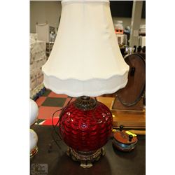 ANTIQUE RED LAMP